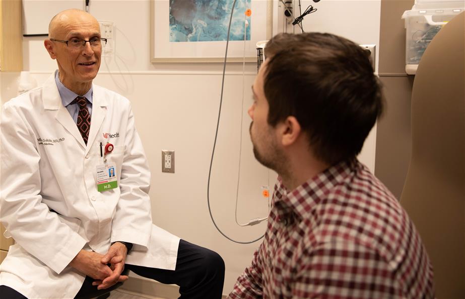 doctor and patient in exam room