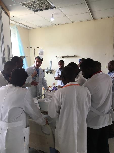Ryan_Earnest_rounds_Malawi Dr. Ryan Earnest making rounds in Malawi